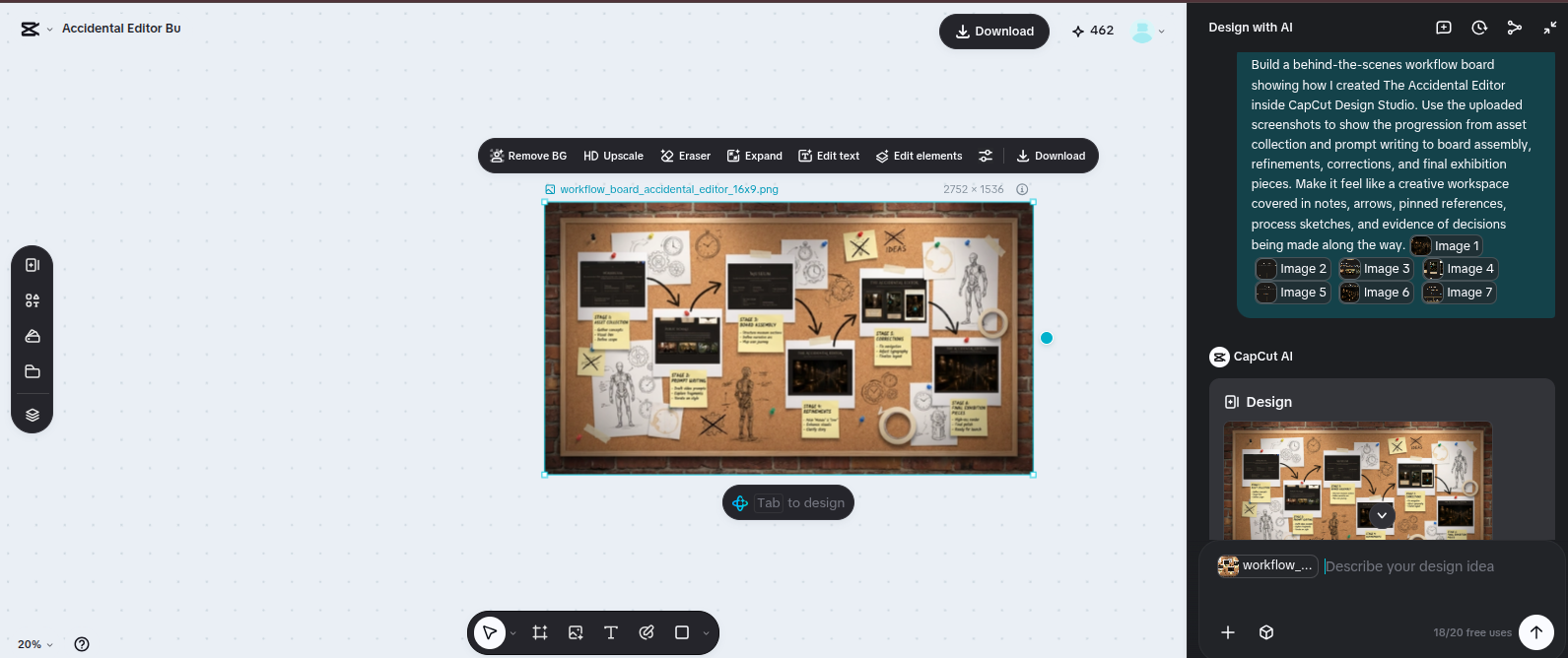 Design Studio — workflow board prompt